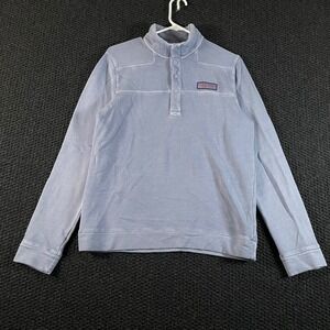 Vineyard‎ Vines Light Blue Henley Snap Button Sweater Women's Size XL